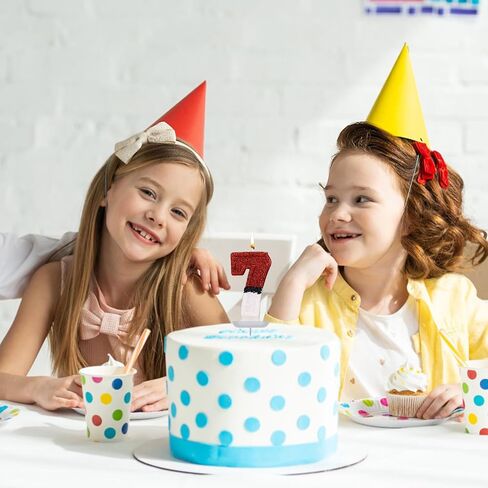 Birthday Cake Candle, Red White Birthday Candle Creative Number Candle Cake Topper Candle Birthday Cake Decorations for Birthday Party Decoration Supplies (1) in Saudi Arabia