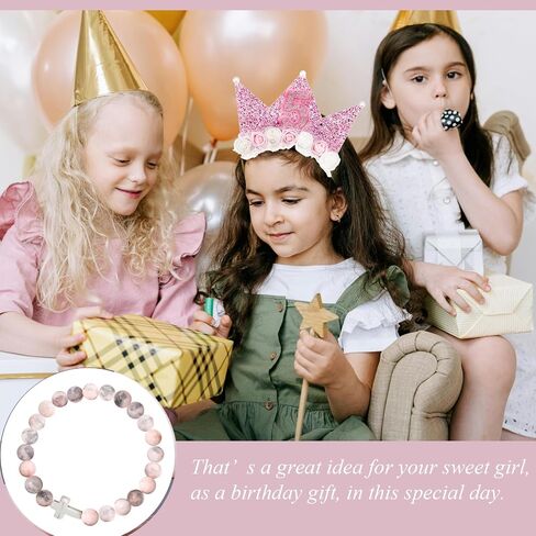 Birthday Gifts for 2 3 4 5 6 7 Year Old, Birthday Decorations Kits Candle Headband Bracelet Mini Hair Claw Clip in Saudi Arabia