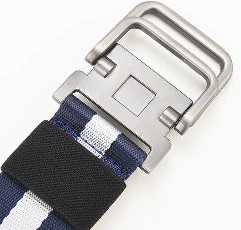 Mens belt black nylon stretchable canvas belts for man jeans Automatic Buckle stripe Classic Fashion in Kuwait