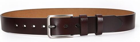 Men's Casual Leather Jeans Belts Classic Work Business Dress Buckle Belt for Men in Saudi Arabia