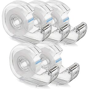 KIDMEN Transparent Tape,Clear Tape for Office,Home,School,5 Dispensered Rolls,0.7 x 1300 Inch