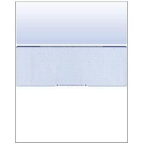 Business Voucher Check Stock - Computer Laser Checks - 500 Sheets, Check in Middle, Steel Blue Pinstripe in Kuwait