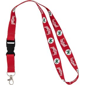 صبار الصحراء ولاية أوهايو جامعة الحبل Buckeyes OSU مفاتيح السيارة معرف شارة حامل المفاتيح انفصال مشبك المفاجئة (الأحمر - ولاية أوهايو / Buckeye)