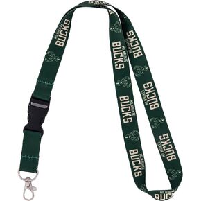 سلسلة مفاتيح Desert Cactus Milwaukee Bucks Lanyard قابلة للفصل، NBA الانفصالية، إبزيم كبس، الرابطة الوطنية لكرة السلة، مفاتيح السيارة، حامل شارة الهوية (الحبل 1)