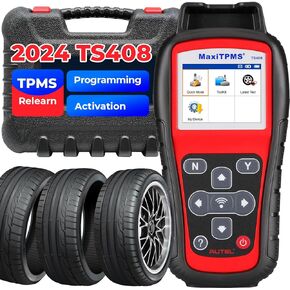 Autel Tpms Programming Tool TS408: 2024 TPMS Relearn Scanner as MaxiTPMS TS501 TS508, Tire Pressure Monitor Programmer for Autel MX-Sensors, TPMS Relearn & Reset for All Cars, Lifetime Free Update