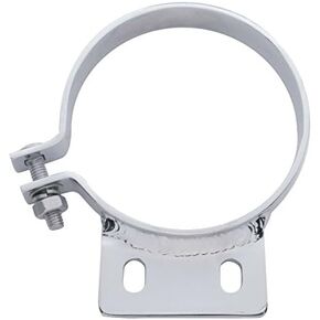 United Pacific 10295 - Exhaust Clamp - 6" Peterbilt Chrome Exhaust Clamp