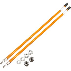 C CLINK Snow Plow Blade Markers Guides Kit 24'' Vertical Stud Mount Striking Orange Never Break for Most Blizzard Boss SNO-Way Western Meyer Polaris plow Mark The Edge of The Plow