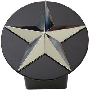 Metal Trailer Hitch Cover Fits 2" Receivers (Chrome 3D Five Point Star) in Kuwait