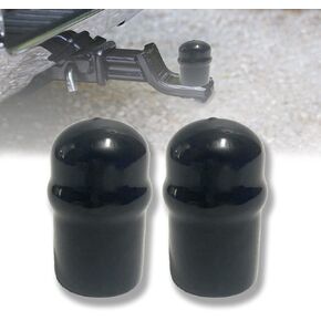 RV Trailer Hitch Ball Cover, Waterproof Heavy Duty Towball Protect Cap for Trucks, Boat, Caravan (2inch Dia), Black, 2 Inch (54343)