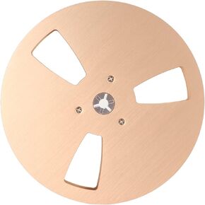 1/4 7 Inch Empty Tape Reel, 3 Holes 7inch Open Reel Sound Tape Empty Reel, Aluminum Alloy Universal for Reel to Reel for TEAC (Blue)