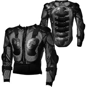 WOW MOTORCYCLE MOTOCROSS BIKE GUARD PROTECTOR YOUTH KIDS BODY ARMOR BLACK