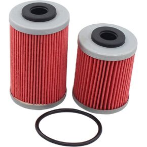MOTOKU Long 1st and Short 2nd Oil Filter with O-Ring for 250 EXC 4 Stroke 400 MXC Racing 450 SXS 520 SX 525 XCW 560 SMR