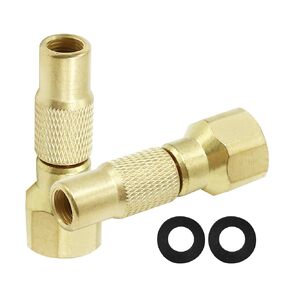 Air Chuck Twist-on, 2-Pack Heavy Duty Tire Air Chuck Screw on Tire Air Chuck for Tire Inflator Gauge Compressor Accessories