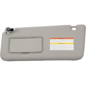 Dasbecan Gray Left Driver Side Sun Visor Compatible with Infiniti QX56 2011 2012 2013 QX80 2014 2015 2016 Replaces# 96401-1LA3D 96401-1LA3C 96401-1LA3A