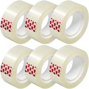 24 Rolls Transparent Tape Refills, Clear Tape, 3/4 x 800 Inches, Glossy Gift Wrapping Tapes for Dispenser, Office, School, Home