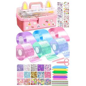 6 PCS Nano Tape Bubble Kit for Kids with Step-by-Step Video Tutorials, Nano Double Sided Adhesive Gel Grip Traceless Tape, Nano Magic Tape Bubbles