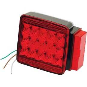 Wesbar 283058 LED Submersible Taillight, Right/Curbside for Over 80" wide Trailer