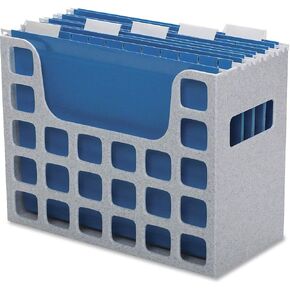 Pendaflex 23054 Desktop File w/Hanging Folders, Letter, Plastic, 12 1/4 x 6 x 9 1/2, Granite (Pack of 2)