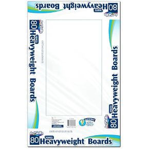 ArtSkills 14" x 22" Premium Poster Board - Heavyweight White Poster Board 8 Count(Pack of 10)
