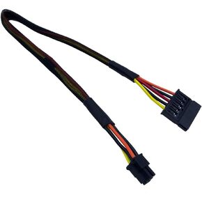 كابل طاقة COMeap HDD SATA بديل SATA 15 Pin إلى Mini 6 Pin ATX لسلسلة Dell Inspiron 3653 3650 رقم الجزء المتوافق GP2JM 15 بوصة (38 سم) (عبوة من 2)