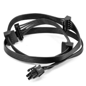 6 Pin to 4X SATA Drive Cable Replacement for Corsair hx1200 RM1000X RM850X RM650x RM550x RM750X
