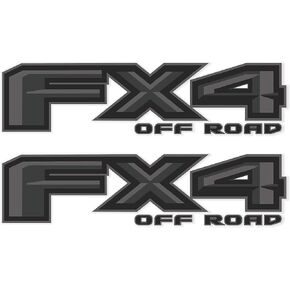 FX4 Off Road Decal Replacement Sticker F150 Bedside F Truck Super Duty F250 F350 F450 (2015-2018) Premium Series (Metallic Finish)