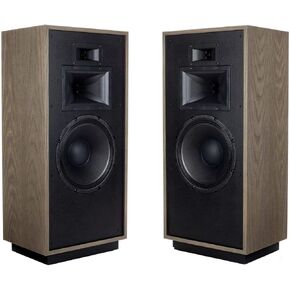 Klipsch Forte IV Heritage Premium Floorstanding Horn-Loaded Speakers in Distressed Oak
