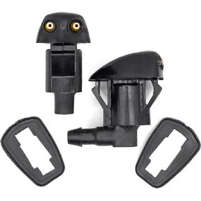 Windshield Washer Spray Nozzles replacement for Toyota Tacoma 2005-2015, Tundra 2000-2006, Highlander 2004-2007, 4Runner 2005-2009, Corolla 2003-2008; Replacing OE# 85381-44010 Click&Fit accessories