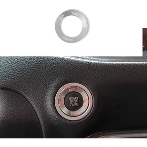 Keptrim Engine Start Stop Trim for 2010-2020 Dodge Challenger Charger RAM, for 2014 Durango Red Aluminum Alloy 1pc