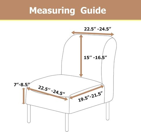 Stretch Spandex Armless Accent Chair Slipcover,Printed Stretchable Armless Accent Cover,Stretchy Chair Covers Furniture Protector for Dining Living Room Office Reception Chair,Pattern 51 in Saudi Arabia