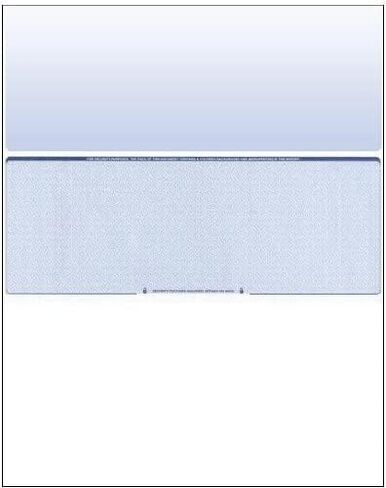 Business Voucher Check Stock - Computer Laser Checks - 500 Sheets, Check in Middle, Steel Blue Pinstripe in Kuwait