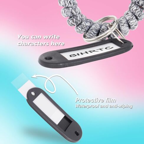 BIHRTC 6PCS لفائف المعصم المفاتيح الملحقات سوار حلقة رئيسية حامل دوامة البلاستيك سلاسل المفاتيح الربيع مرنة المعصم الفرقة لمط ساونا سلاسل المفاتيح بسط معصمه لصالة الألعاب الرياضية بركة الرياضة في الهواء الطلق in Kuwait