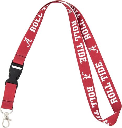 Desert Cactus University of Alabama Roll Tide Bama Crimson Tide Car Keys ID Badge Holder Lanyard Keychain Detachable Breakaway Snap Buckle (Red Roll Tide) in Saudi Arabia