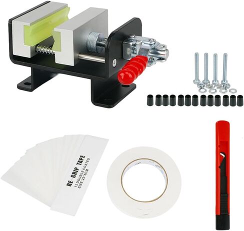 أداة wosofe Golf Club Regrip Vise Tool، محطة تجتاح نادي الجولف، مشبك عمود سريع، مقبض بديل، حزمة أدوات مطاطية غير قابلة للانزلاق، مقبض يدوي سهل التركيب، لوازم ورشة عمل الجولف القابلة للفصل in Kuwait