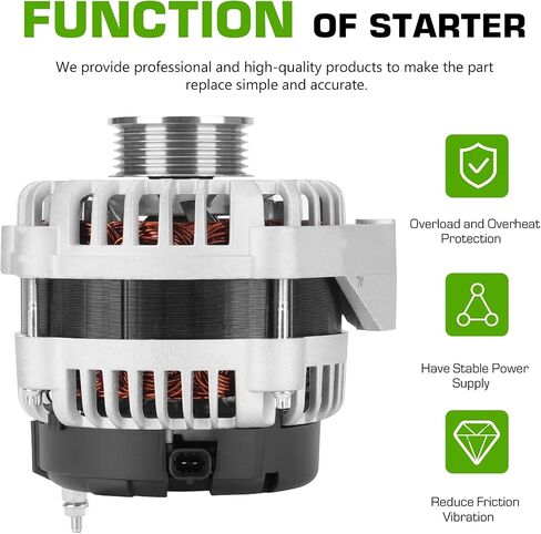 Alternator ADR0369 Compatible with 2007-2013 GMC Sierra Avalanche Silverado 2007-2014 Chevy Suburban 1500 2500 Tahoe Yukon Cadillac Escalade ESV EXT 40012253 in Saudi Arabia