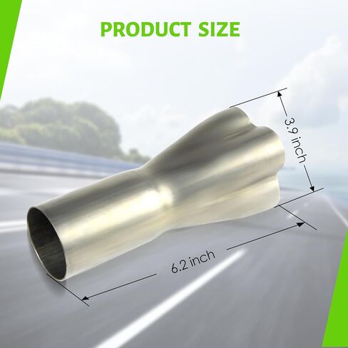 SKPMGPAG 4 في 1 مجمع دمج العادم، مجمع رأس من الفولاذ المقاوم للصدأ، مدخل 1-7/8 بوصة إلى مخرج 3 بوصة in Kuwait