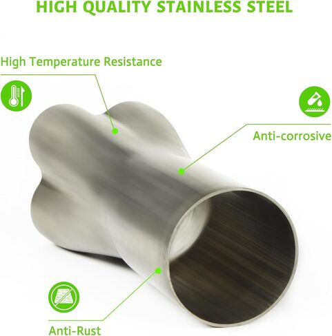 SKPMGPAG 4 في 1 مجمع دمج العادم، مجمع رأس من الفولاذ المقاوم للصدأ، مدخل 1-7/8 بوصة إلى مخرج 3 بوصة in Kuwait