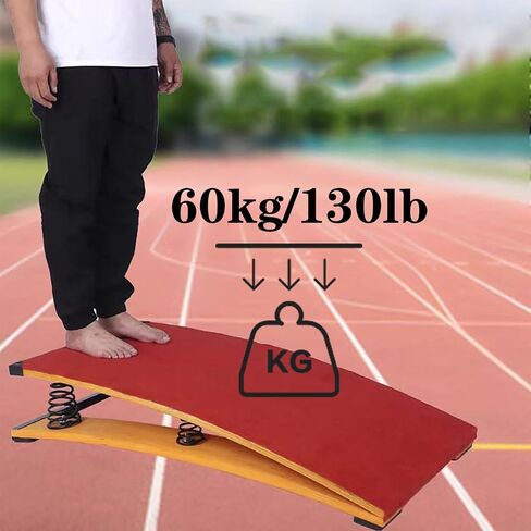 XIJIXILI Gymnastics Springboard for Kids Vaulting Training Fitnes Playing, Portable Curved Spring Board, Children's Springboard Combination, Gymnastics Equipment Suitable for Vaulting and Playing Basketball in Saudi Arabia