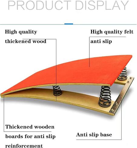 XIJIXILI Gymnastics Springboard for Kids Vaulting Training Fitnes Playing, Portable Curved Spring Board, Children's Springboard Combination, Gymnastics Equipment Suitable for Vaulting and Playing Basketball in Saudi Arabia