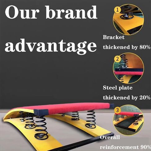 XIJIXILI Gymnastics Springboard for Kids Vaulting Training Fitnes Playing, Portable Curved Spring Board, Children's Springboard Combination, Gymnastics Equipment Suitable for Vaulting and Playing Basketball in Saudi Arabia