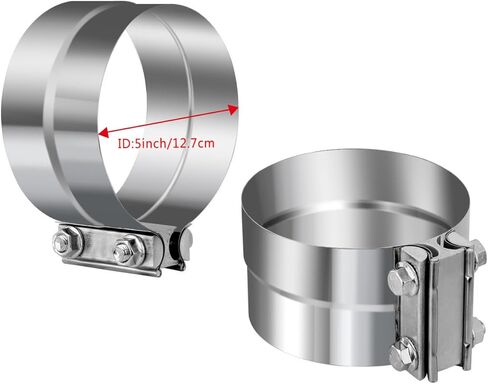 2.5 بوصة مشبك العادم بعقب مشترك الفرقة المشبك كاتم الصوت المشبك كم مقرنة 2 1/2 بوصة الفولاذ المقاوم للصدأ 2 قطعة لكوع أنبوب عادم كاتم الصوت واتصال أنابيب العادم in Kuwait