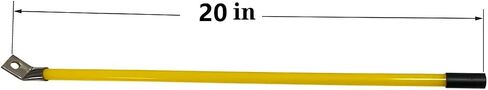 Snow Plow Blade Markers/Guides Kit 20'' Striking Yellow Never Break Stainless Steel Joint 45 Degree Bend Base for most Blizzard Boss Sno-Way Western Meyer polaris plow Mark the Edge of the Plow in Saudi Arabia