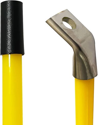Snow Plow Blade Markers/Guides Kit 20'' Striking Yellow Never Break Stainless Steel Joint 45 Degree Bend Base for most Blizzard Boss Sno-Way Western Meyer polaris plow Mark the Edge of the Plow in Saudi Arabia