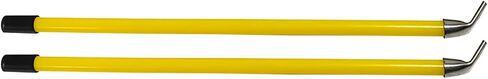 Snow Plow Blade Markers/Guides Kit 20'' Striking Yellow Never Break Stainless Steel Joint 45 Degree Bend Base for most Blizzard Boss Sno-Way Western Meyer polaris plow Mark the Edge of the Plow in Saudi Arabia