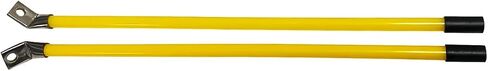 Snow Plow Blade Markers/Guides Kit 20'' Striking Yellow Never Break Stainless Steel Joint 45 Degree Bend Base for most Blizzard Boss Sno-Way Western Meyer polaris plow Mark the Edge of the Plow in Saudi Arabia