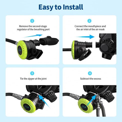 قناع غوص لكامل الوجه من تشيكاديف مع حامل للكاميرا، قناع غوص بانورامي لكامل الوجه بزاوية 180 درجة، قناع غوص مضاد للضباب ومضاد للتسرب للغوص، متوافق مع جميع خزانات الغوص in Kuwait