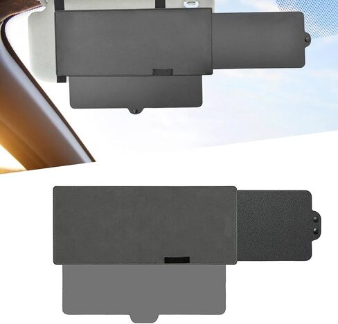 Tesnaao 1 PC Car Visor Extender, Portable Retractable Sun Visor, Multifunctional Car Sunshade, Car Modification Accessories, Universal for Most Cars (Black) in Saudi Arabia