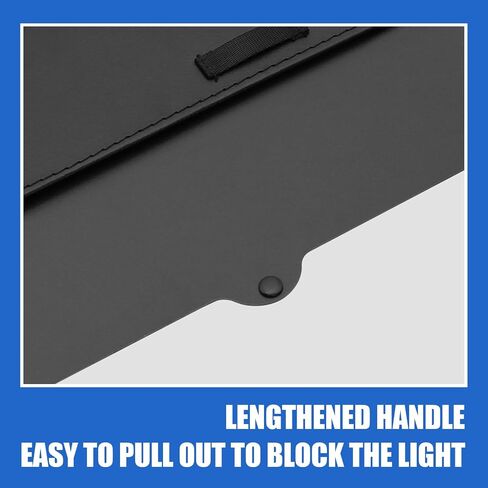 Tesnaao 1 PC Car Visor Extender, Portable Retractable Sun Visor, Multifunctional Car Sunshade, Car Modification Accessories, Universal for Most Cars (Black) in Saudi Arabia