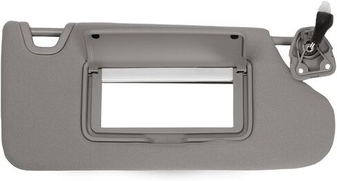 Right Passenger Side Sun Visor Sunvisor Compatible with 2013 2014 2015 2016 2017 2018 Nissan Altima with Mirror and Vanity Light Without Sunroof Replacement for 96401-3TA2A, Beige in Saudi Arabia