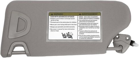 Right Passenger Side Sun Visor Sunvisor Compatible with 2013 2014 2015 2016 2017 2018 Nissan Altima with Mirror and Vanity Light Without Sunroof Replacement for 96401-3TA2A, Beige in Saudi Arabia